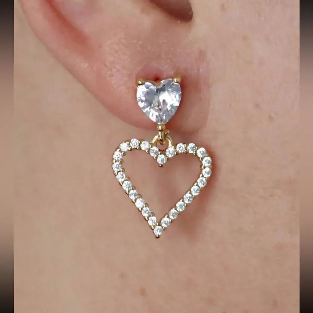 heart dangle earrings  #250